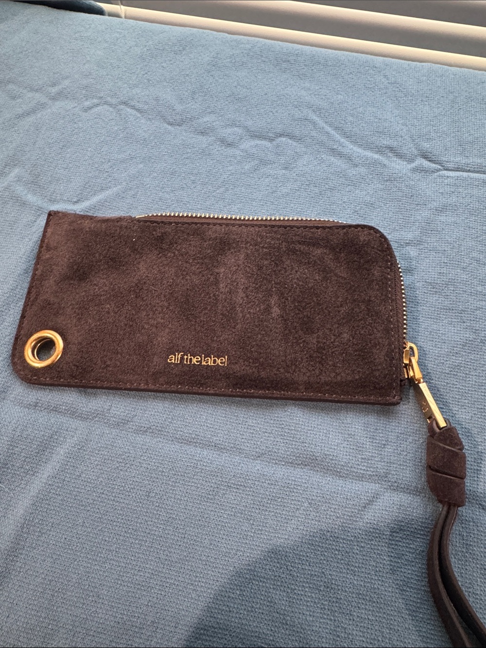 Alf the label Harriet case- Dark Brown Suede